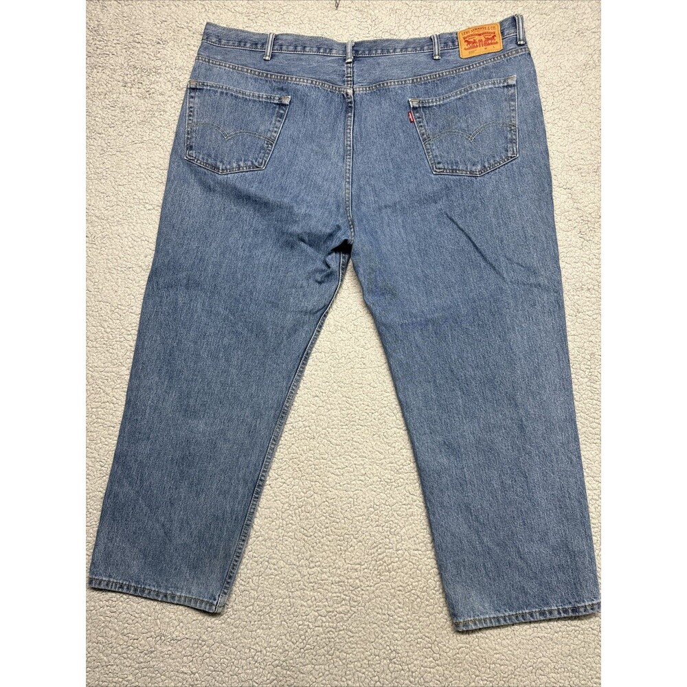 Levi's 550 Jeans Men's Size 50x30 Relaxed Fit Tapered Leg Denim Blue Jeans